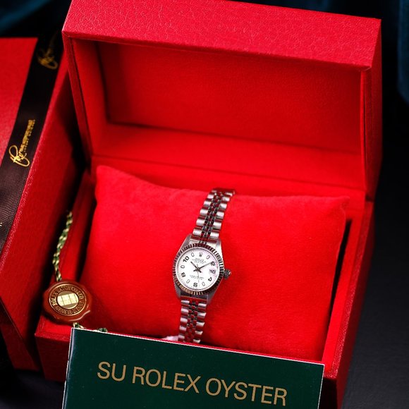 Rolex Datejust 69174 White Arabic Dial 26mm Watch - Picture 4 of 12